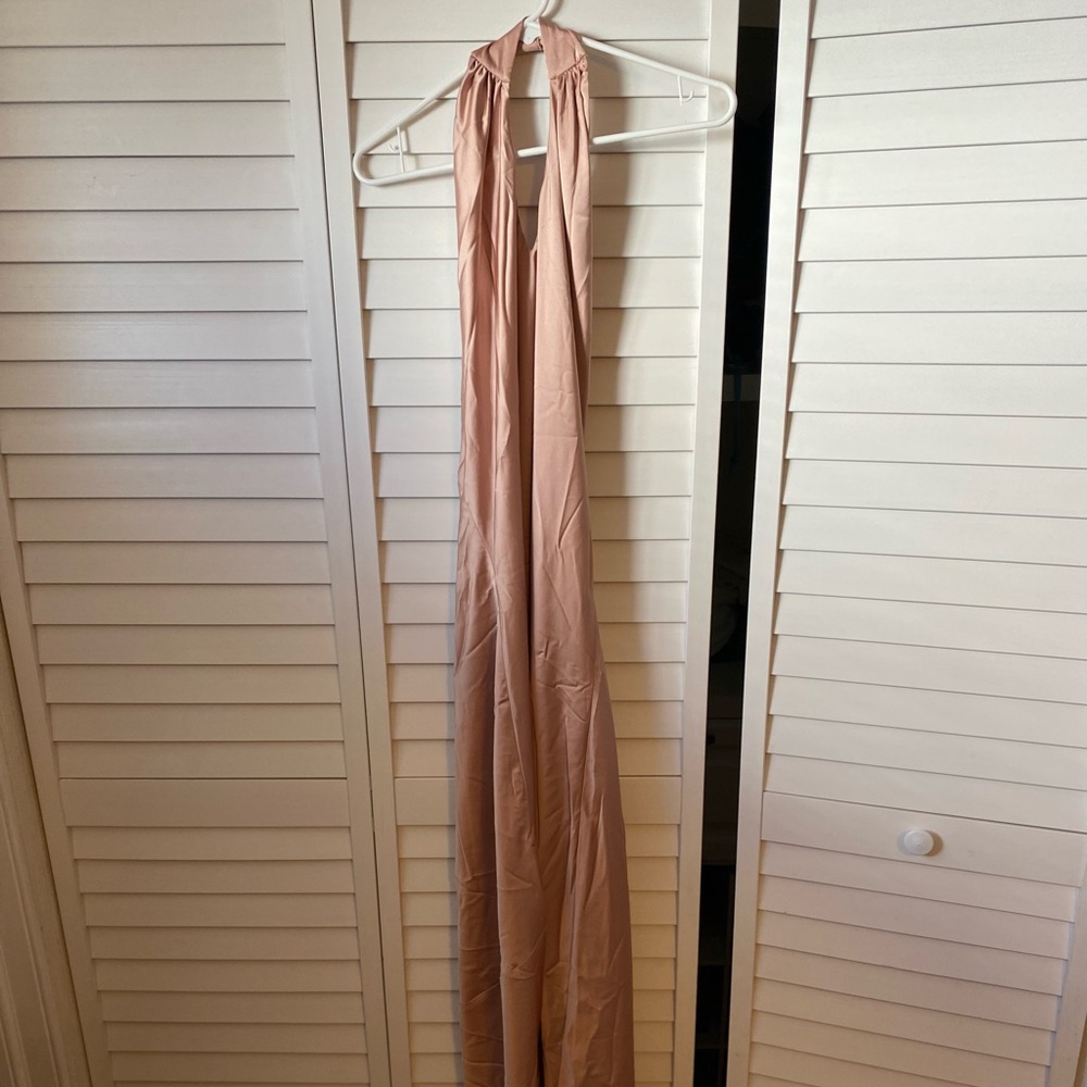 NWOT. show me your Mumu dress in a dusty pink color.